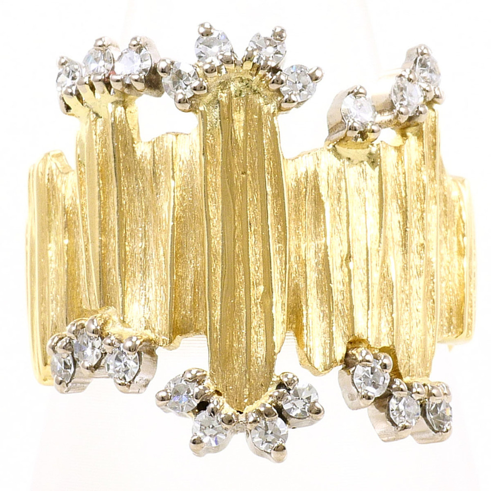 VINTAGE 18k Gold Diamond Ring